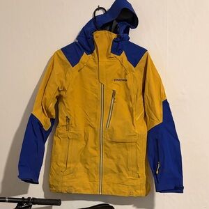 Patagonia Untracked Goretex Ski Jacket - Blue and Yellow